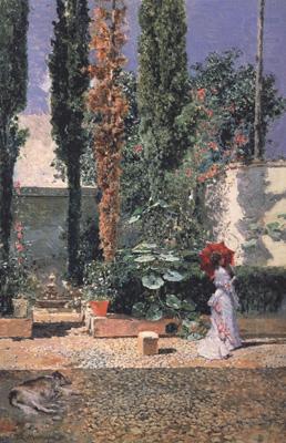 Marsal, Mariano Fortuny y Garden of Fortuny's House (nn02) china oil painting image